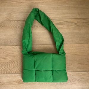 Padded Quilted Green Purse